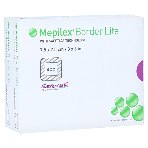 MEPILEX Border Lite Schaumverb.7,5x7,5 cm steril 10 Stück