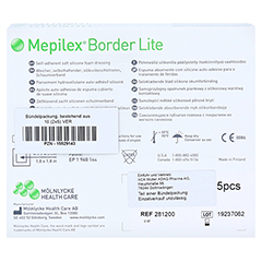 MEPILEX Border Lite Schaumverb.7,5x7,5 cm steril 10 Stück - Rückseite