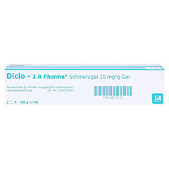 Diclo-1A Pharma Schmerzgel 10mg/g 100 Gramm N2 - Unterseite