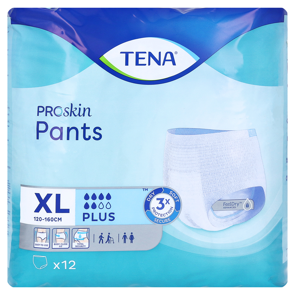 TENA PANTS Plus XL bei Inkontinenz 4x12 Stück | medpex