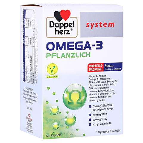 Doppelherz system Omega-3 Pflanzlich 120 Stück