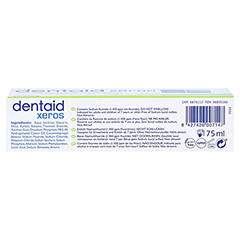 DENTAID xeros Feuchtigkeits-Zahnpasta pH nomin.6,9 75 Milliliter - Unterseite