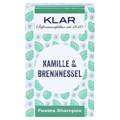 Klar Festes Shampoo Kamille/Brennnessel 100 Gramm - Vorderseite