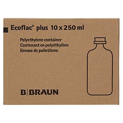 ISOTONE Kochsalz-Lösung 0,9% Braun Ecoflac Plus 10x250 Milliliter N2 - Linke Seite