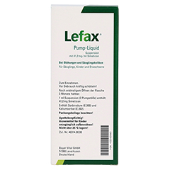 Lefax Pump-Liquid Suspension 100 Milliliter N3 - Rückseite