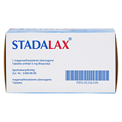 STADALAX 5 mg magensaftresist.berz.Tabletten 100 Stck N3 - Unterseite