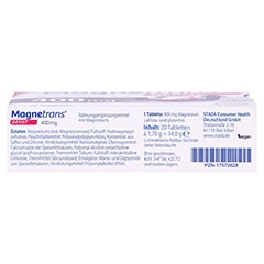 MAGNETRANS Depot 400 mg Tabletten 20 Stck - Unterseite
