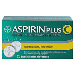 Aspirin plus C 400mg/240mg 20 Stück - Rückseite