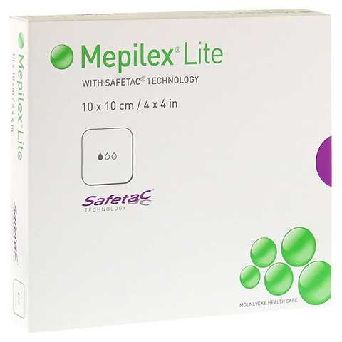 MEPILEX Lite Schaumverband 10x10 cm steril 5 Stück