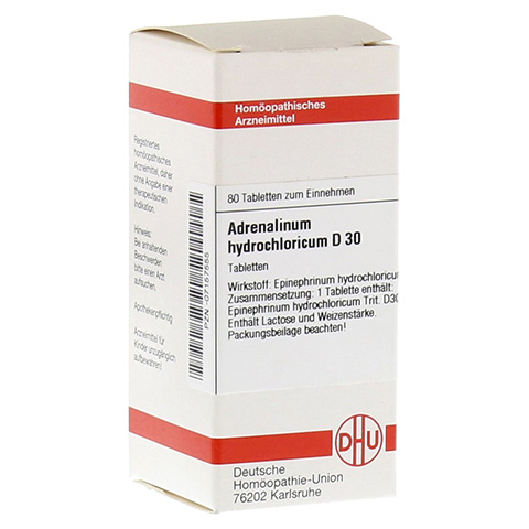 ADRENALINUM HYDROCHLORICUM D 30 Tabletten 80 Stck