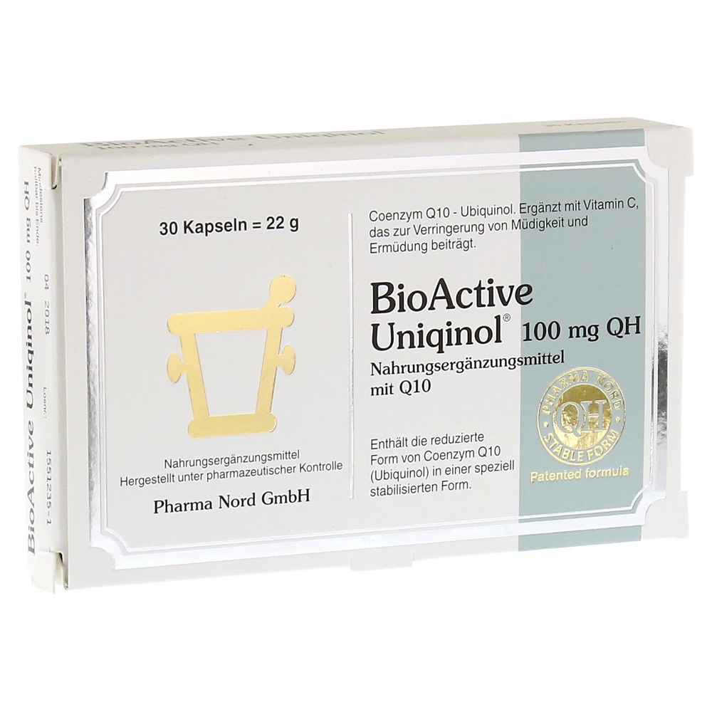 BIO ACTIVE Uniqinol 100 mg QH Pharma Nord Kapseln 30 Stück