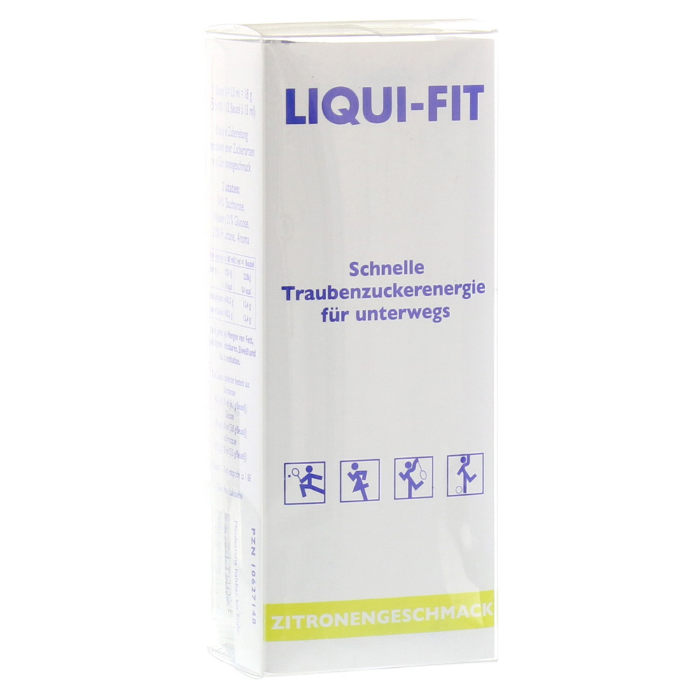 LIQUI FIT flüssige Zuckerlösung Lemon Beutel 12 Stück