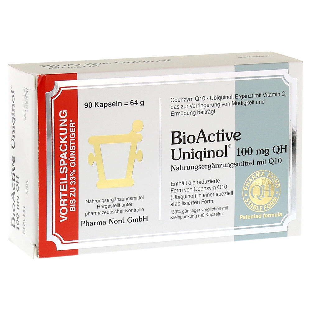 BIO ACTIVE Uniqinol 100 mg QH Pharma Nord Kapseln 90 Stück