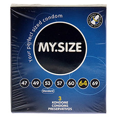 MYSIZE 64 Kondome 3 Stck - Vorderseite