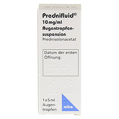 PREDNIFLUID 10 mg/ml Augentropfensuspension 1x5 Milliliter N1 - Vorderseite