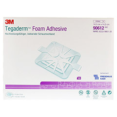 TEGADERM Foam Adhesive FK 14,3x14,3 cm 90612 10 Stück - Vorderseite