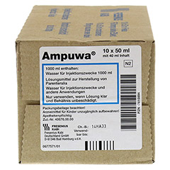 AMPUWA 50 ml Frekaflasche Injekt.-/Infus.-Lsg. 10x40 Milliliter N2 - Vorderseite