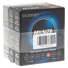 MYSIZE Testpack 53 57 60 Kondome 3x3 Stck