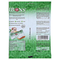 IBONS Ingwer Classic Tte Kaubonbons 92 Gramm - Rckseite
