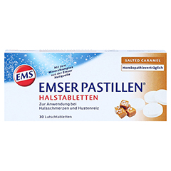 EMSER Pastillen Halstabletten salted Caramel 30 Stck - Vorderseite