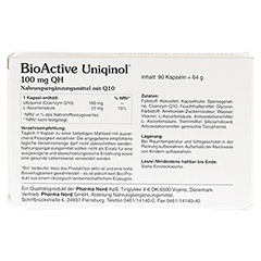 BIO ACTIVE Uniqinol 100 mg QH Pharma Nord Kapseln 90 Stck - Rckseite