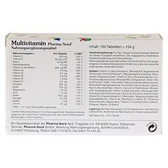MULTIVITAMIN PHARMA Nord Tabletten 150 Stück - Rückseite