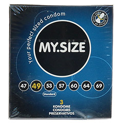 MYSIZE 49 Kondome 3 Stck - Vorderseite