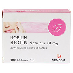 NOBILIN Biotin Natu-cur 10 mg Tabletten 100 Stck - Vorderseite