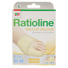 RATIOLINE Hallux valgus Bandage zur Korrektur Gr.L 1 Stck - Vorderseite