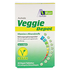 Avitale Veggie Depot Vitamine + Mineralstoffe 60 Stck - Vorderseite