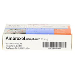 Ambroxol-ratiopharm 75mg Hustenlser 20 Stck N1 - Unterseite