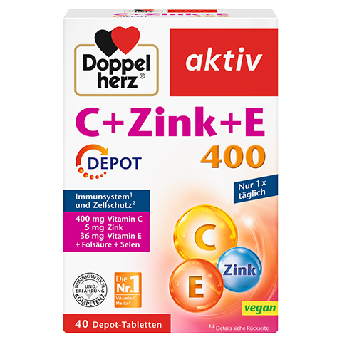 Doppelherz aktiv C + Zink + E 400 Depot 40 Stück