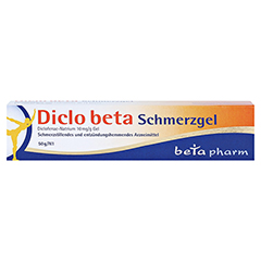 Diclo beta Schmerzgel 50 Gramm N1 - Vorderseite