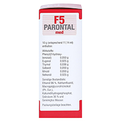 Parontal F5 med 20 Milliliter - Linke Seite