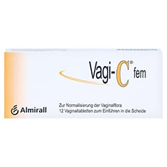 Vagi-C fem Vaginaltabletten 12 Stück - Vorderseite