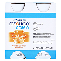RESOURCE Protein Drink Aprikose 4x200 Milliliter - Vorderseite