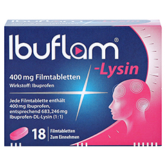 Ibuflam-Lysin 400mg 18 Stück - Vorderseite