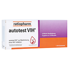 Autotest VIH Hiv-selbsttest ratiopharm 1 Stück