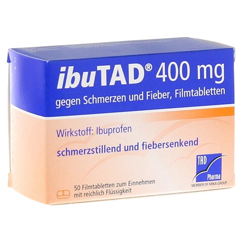 IbuTAD 400mg gegen Schmerzen und Fieber 50 Stck N3