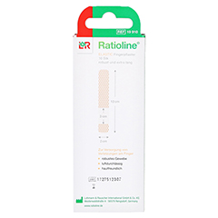 RATIOLINE elastic Fingerverband 2x12 cm 10 Stück - Rückseite