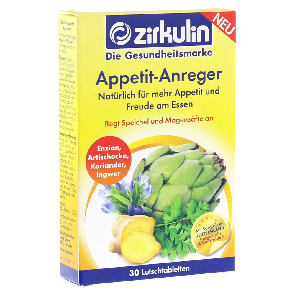 Zirkulin Appetit Anreger Tabletten 30 Stuck Online Bestellen Medpex Versandapotheke