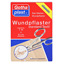 Gothaplast Wundpflaster 1mx6cm 1 Stück - Vorderseite