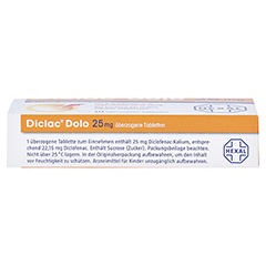 DICLAC Dolo 25 mg berzogene Tabletten 10 Stck N1 - Oberseite