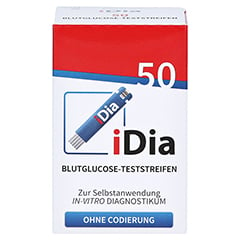 IDIA IME-DC Blutzuckerteststreifen 50 Stück - Vorderseite