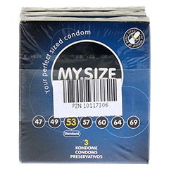 MYSIZE Testpack 47 49 53 Kondome 3x3 Stck - Vorderseite