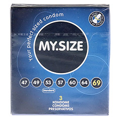 MYSIZE 69 Kondome 3 Stck - Vorderseite