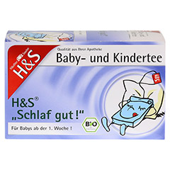 H&S Bio Baby- u.Kindertee Schlaf gut Filterbeutel 20x1.0 Gramm - Vorderseite