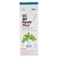 GC MI Paste Plus Mint 40 Gramm - Vorderseite