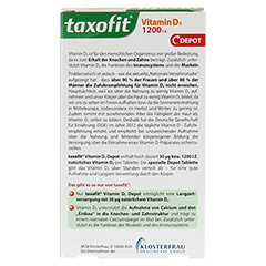 TAXOFIT Vitamin D3 1200 I.E. Depot Tabletten 45 Stck - Rckseite