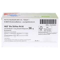 H&S Bio Stilltee Filterbeutel 20x1.8 Gramm - Unterseite